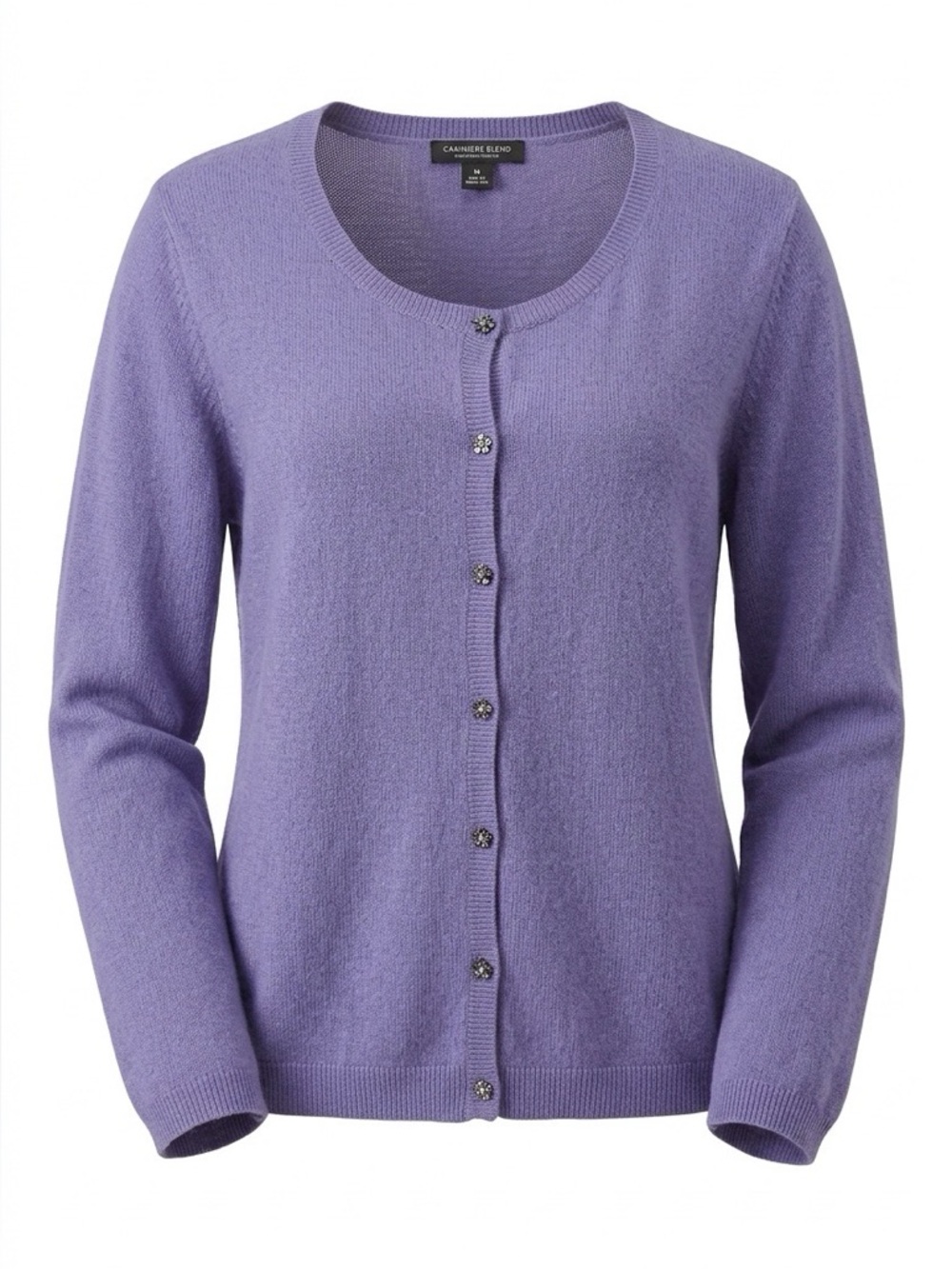 Women's Purple Silk Blend Cardigan Sweater Size XL